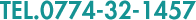 TEL.0774-32-1457